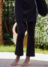 Siyah Likra Pantolon Kapalı Mayo